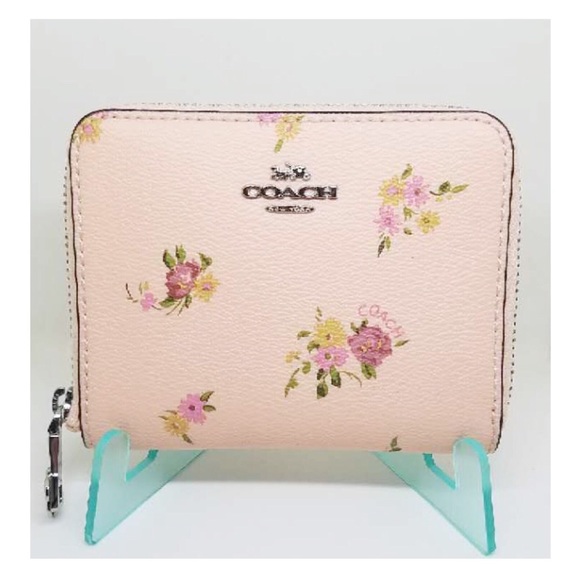 coach wallet with flowers